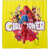 Miraculous Girl Power Douchegordijn (Voorkant)