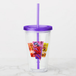 Miraculous Girls   Meiskrachtenergie Acryl Drinkbeker
