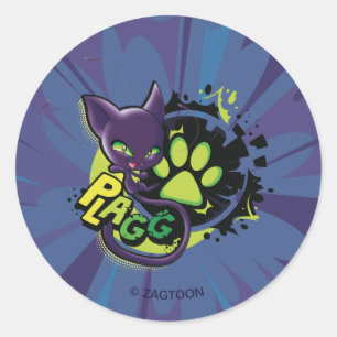 Miraculous Kwami Plagg Ronde Sticker