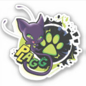 Miraculous Kwami Plagg Sticker (Voorkant)