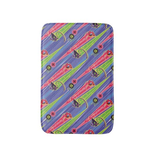 Miraculous Kwamis Tikki & Plagg Pattern Badmat (Voorkant Verticaal)