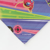 Miraculous Kwamis Tikki & Plagg Pattern Fleece Deken (Hoek)