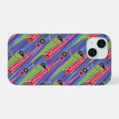Miraculous Kwamis Tikki & Plagg Pattern iPhone 15 Hoesje (Achterkant horizontaal)