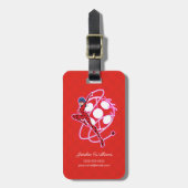 Miraculous Ladybug Badge Bagagelabel (Voorkant verticaal)