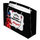 Miraculous Ladybug Birthday Groot Cadeauzakje (Achterkant Gekanteld)