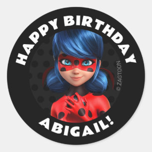 Miraculous Ladybug Birthday Ronde Sticker