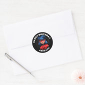 Miraculous Ladybug Birthday Ronde Sticker (Envelop)