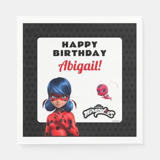 Miraculous Ladybug Birthday Servet (Voorkant)