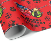 Miraculous Ladybug & Cat Noir Birthday Cadeaupapier (Rol Hoek)
