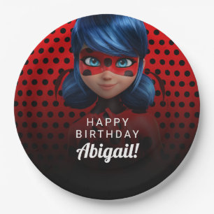 Miraculous Ladybug Meisje Verjaardag Papieren Bordje