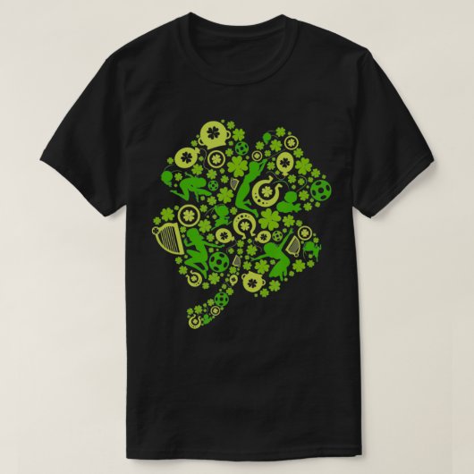 Miraculous Ladybug St Patrick's Day Clover met Ic T-shirt (Design voorkant)
