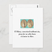 Miraculous Medal Briefkaart (Voorkant / Achterkant)