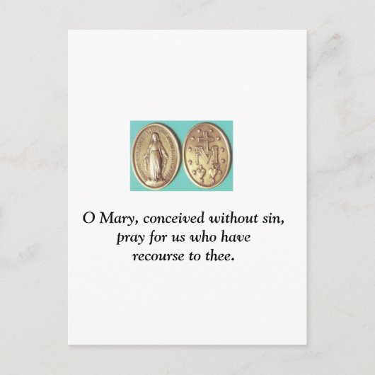 Miraculous Medal Briefkaart (Voorkant)