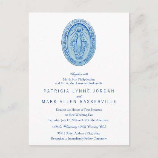 Miraculous Medal Briefkaart (Voorkant)