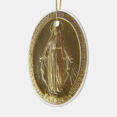 Miraculous Medal Keramisch Ornament (Links)