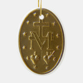 Miraculous Medal Keramisch Ornament (Achterkant)