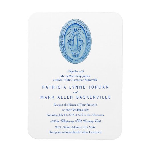 Miraculous Medal Magneet (Verticaal)