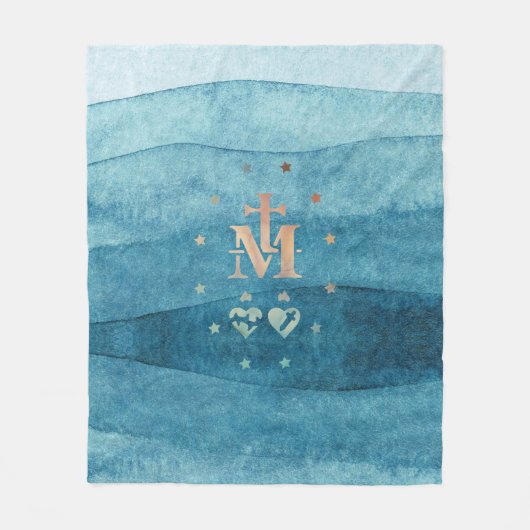 Miraculous Medal Our Lady of Grace Fleece Deken (Voorkant)