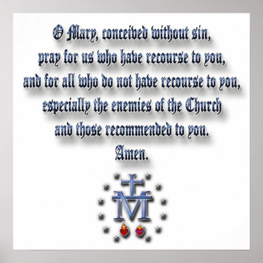 Miraculous Medal Poster (Voorkant)