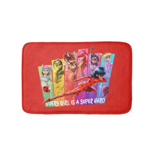 Miraculous Meisjes Elk meisje is een Super Hero Badmat