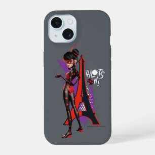 Miraculous Re-verse Shadybug Blots On! iPhone 15 Hoesje