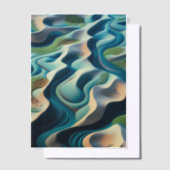 Mirage Currents Vellum Uitnodigingen (Offset)