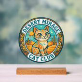 Mirage du désert Chat Idée cadeau pour maman de ch (Neutre)