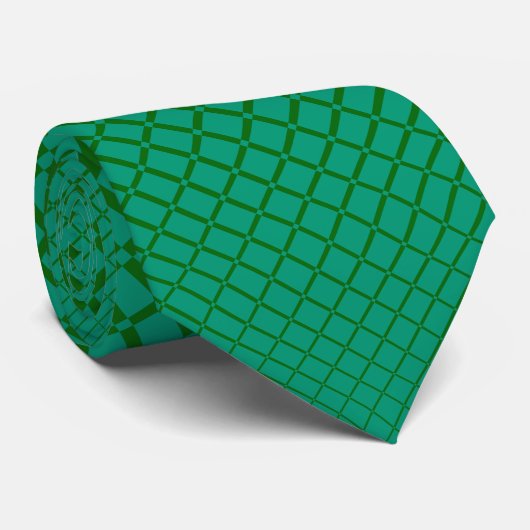"Mirage" | Emerald Green over Deep Green | Stropdas (Opgerold)