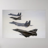 Mirage III en F-18 Hornets Poster (Voorkant)