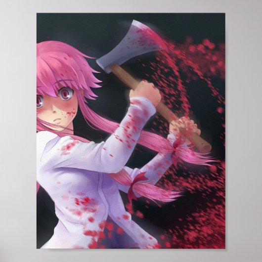 Mirai Nikki Yuno Gasai Poster (Voorkant)