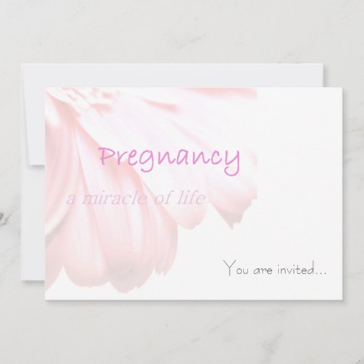 Mirakel Baby shower Invitation Card Kaart (Voorkant)