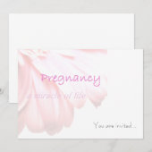 Mirakel Baby shower Invitation Card Kaart (Voorkant / Achterkant)