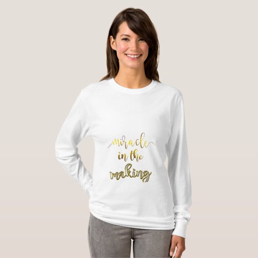 Mirakel in het moederschapsshirt voor de making t-shirt (Voorkant volledig)