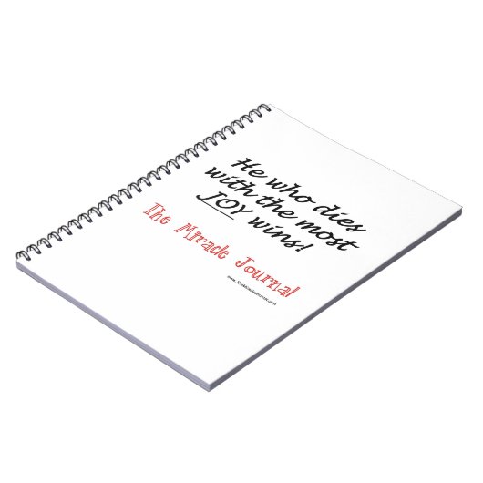 Mirakel notebook - een plek om je wonderen te houd notitieboek (Linkerzijde)