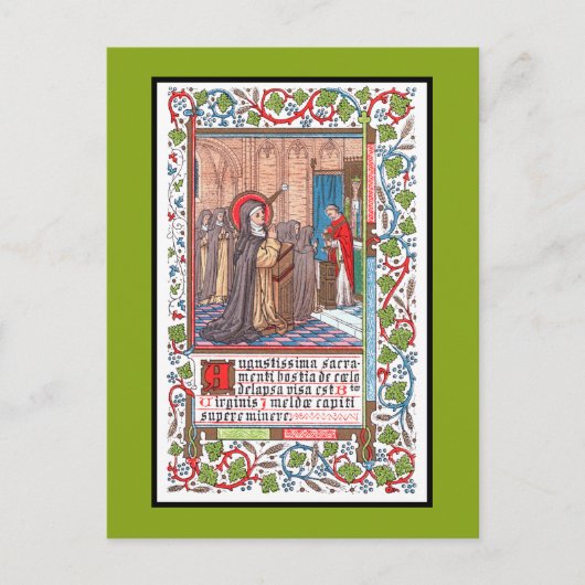 Mirakel van Bl. Imelda Lambertini (VVP 010) Briefkaart (Voorkant)