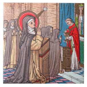 Mirakel van Bl. Imelda Lambertini (VVP 010) Tegeltje