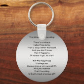 Mirakel van Friendship Poem sleutelhanger (Voorkant)