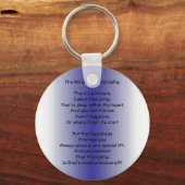 Mirakel van Friendship Poem sleutelhanger (Voorkant)