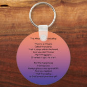 Mirakel van Friendship Poem sleutelhanger (Voorkant)