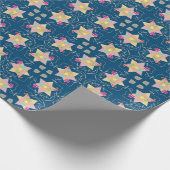 Mirakel van Hanukkah Patterned Gift Wrap Cadeaupapier (Hoek)