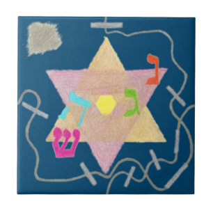 Mirakel van Hanukkah Remembrance Tile Tegeltje