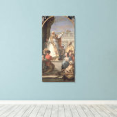 Mirakel van St. Patrick, c.1746 (olie op canvas) Canvas Afdruk (Insitu (Houten vloer))
