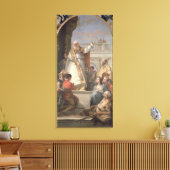 Mirakel van St. Patrick, c.1746 (olie op canvas) Canvas Afdruk (Insitu (Woonkamer))