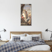 Mirakel van St. Patrick, c.1746 (olie op canvas) Canvas Afdruk (Insitu (Slaapkamer))