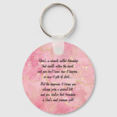 mirakel van vriendschap gedicht Sleutelhanger (Voorkant)