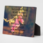 Mirakel van vriendschap Poem Plaque Fotoplaat (Zijkant)