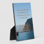 Mirakel van vriendschap Poem Plaque Fotoplaat (Zijkant)