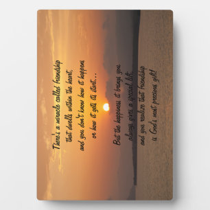 Mirakel van vriendschap Poem Plaque Fotoplaat