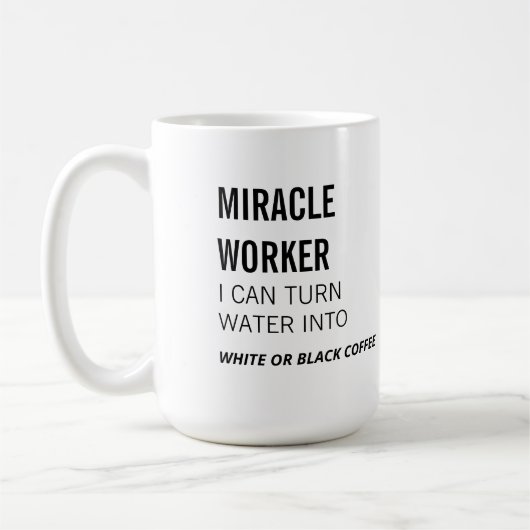 Mirakel Worker - plezier op het werk - Koffiemok (Links)