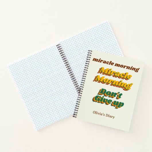 Mirakelochtend, Gepersonaliseerd, spiraalvormig No Notitieboek (Binnen)
